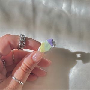 Clay rings handmade by me